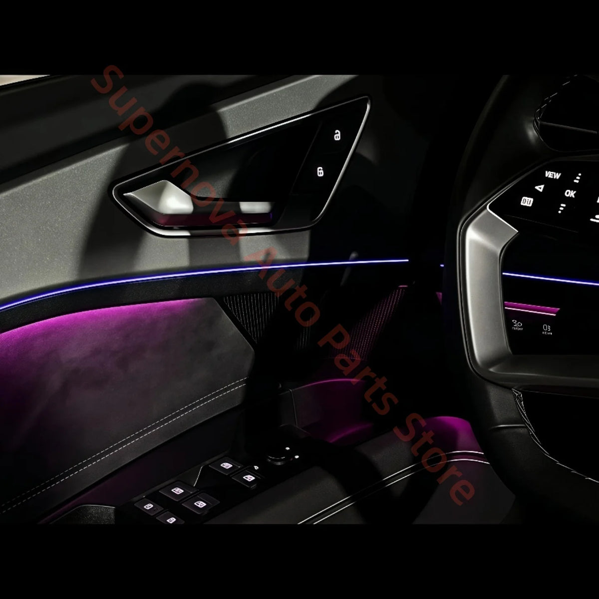 For Audi Q5 E-Tron 2022-2024 Ambient Interior Lighting Upgrade