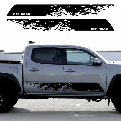 197x22cm 2PCS Off Raod Sport Stripes Body Door Side