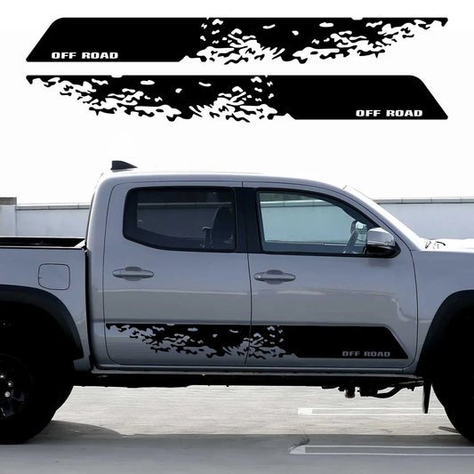 197x22cm 2PCS Off Raod Sport Stripes Body Door Side