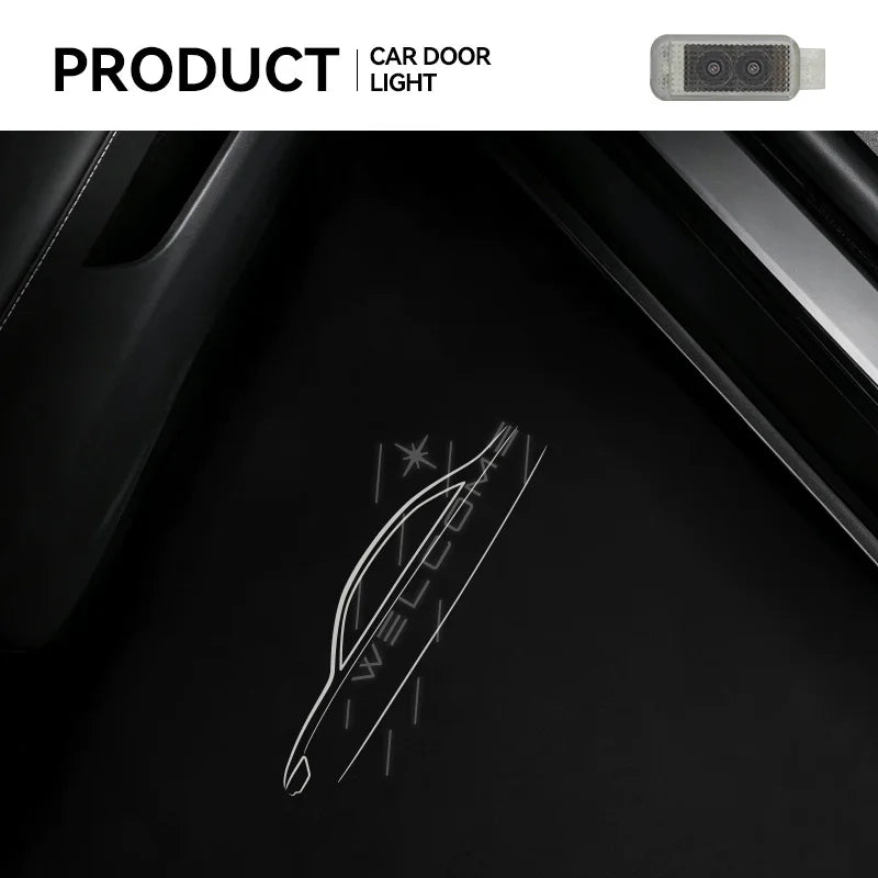 2PCS Dual Lens Dynamic Welcome Door Audi S5 S7