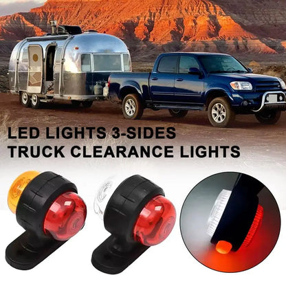 For Trailer Camper 1PCS 12-24v MINI 3-sides Truck Clearance