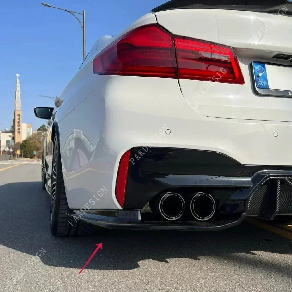 For BMW 5 Series G30 Lci ABS Rear Bumper Diffuser Side Splitter