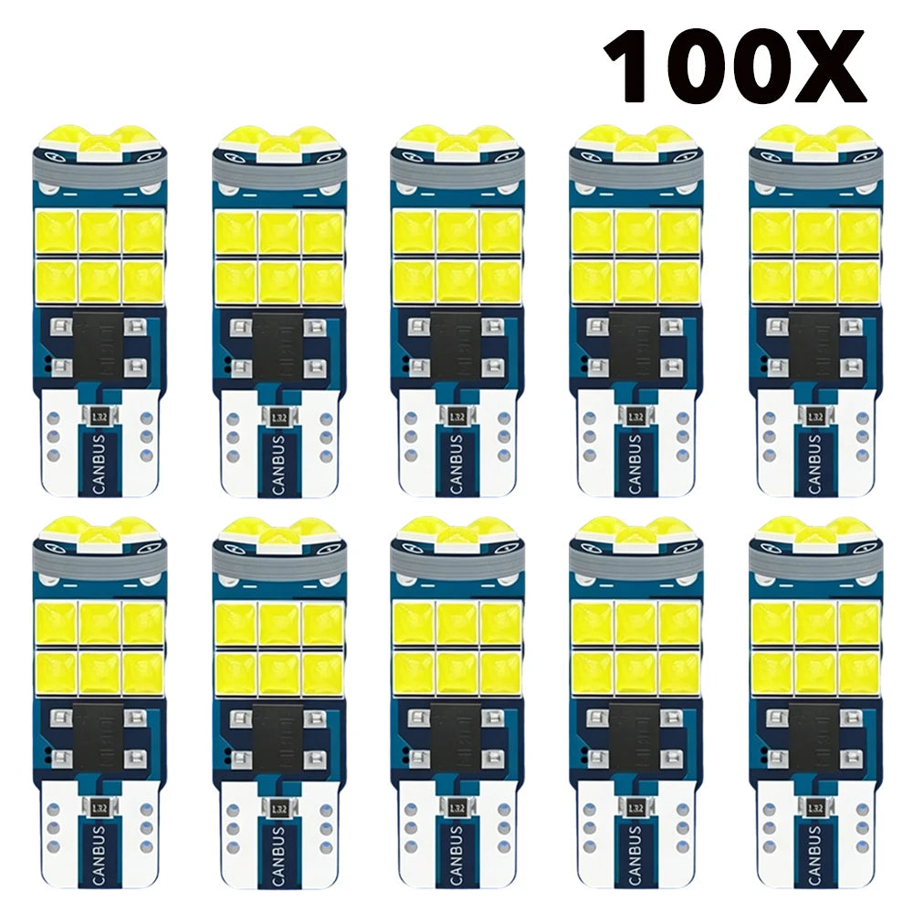 100X T10 15SMD Bulb W5W 194 Super Bright 3030