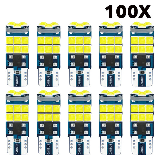 100X T10 15SMD Bulb W5W 194 Super Bright 3030