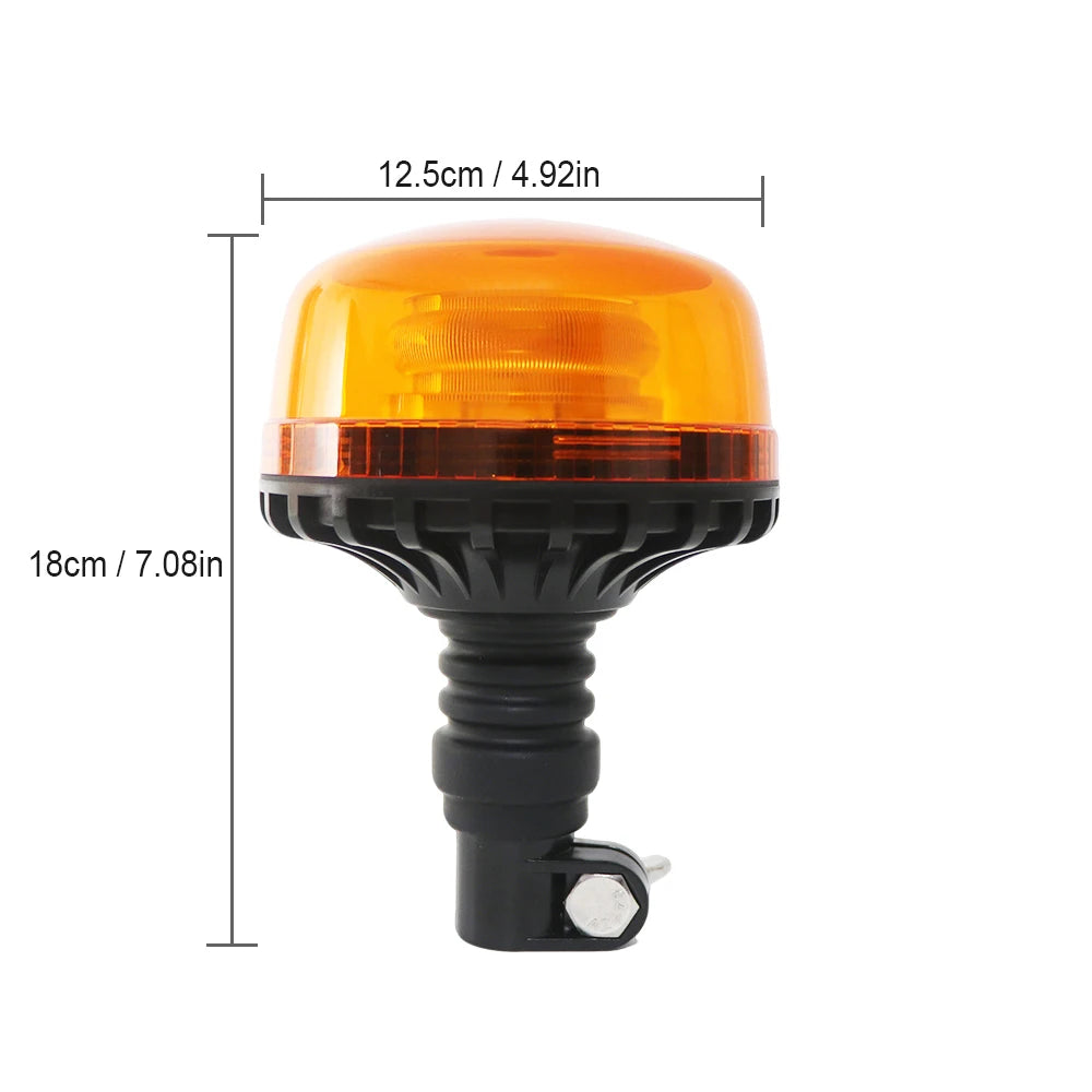 12V 24V Emergency Strobe Warning Beacon Rotating Screws Flashing