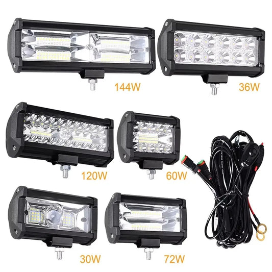 Work Offroad 4X4 Spotlights Fog Diode Headlight SUV ATV