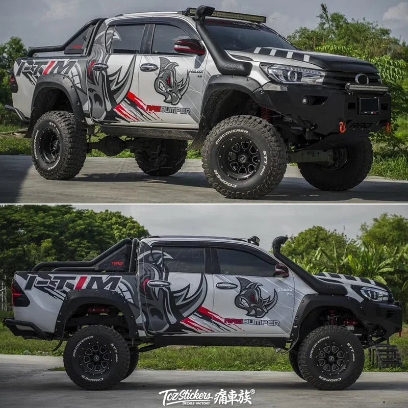 For Navara Hilux Dmax Raptor F150 Pickup Truck Sticker Body