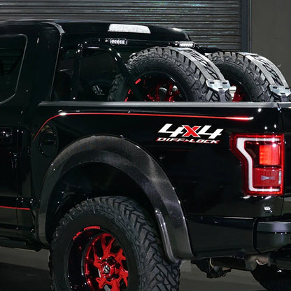 For D Max F-150 Hilux Ram 2PCS 4X4 Diff Lock Stickers Pickup