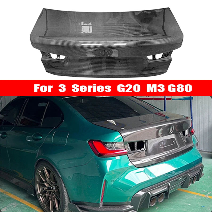 For BMW 3 Series M3 G80 G20 Carbon Fiber Trunk Lid Encloses