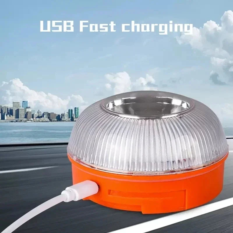 For Safety Signal Flashing V16 USB Rechargeable Emergency Beacon