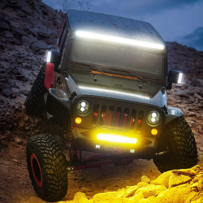 Nilight 12inch Amber Bar 240W Triple Row Spot Flood