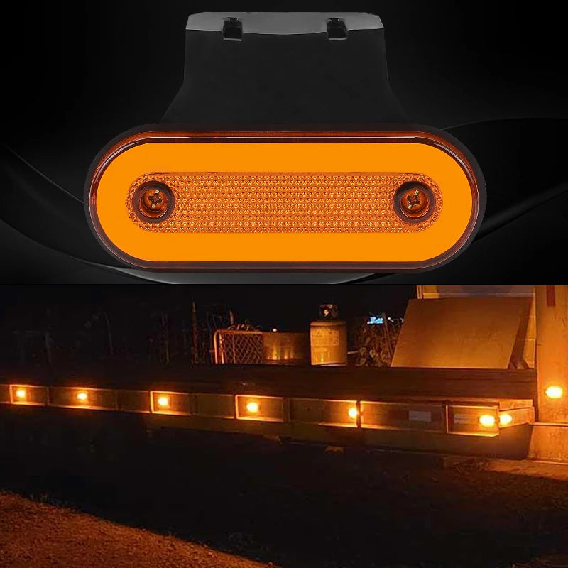 10PCS Side Marker Reflector Indicator Warning Clearance Signal
