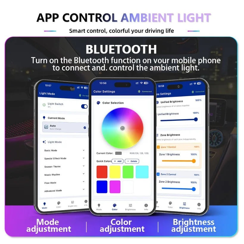 For Audi A3 8V LED Kyncho Ambient Lighting Interior Symphony
