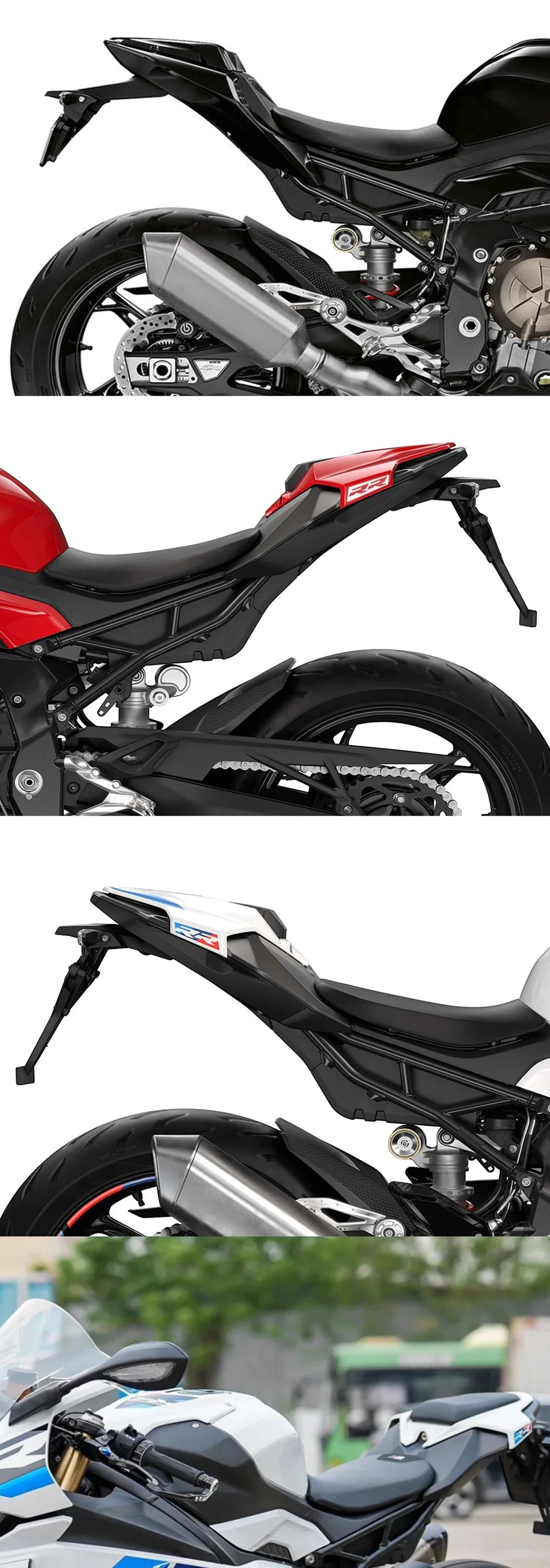 For BMW S1000RR M1000RR 2023 2024 ABS Carbon Fiber Tail Rear