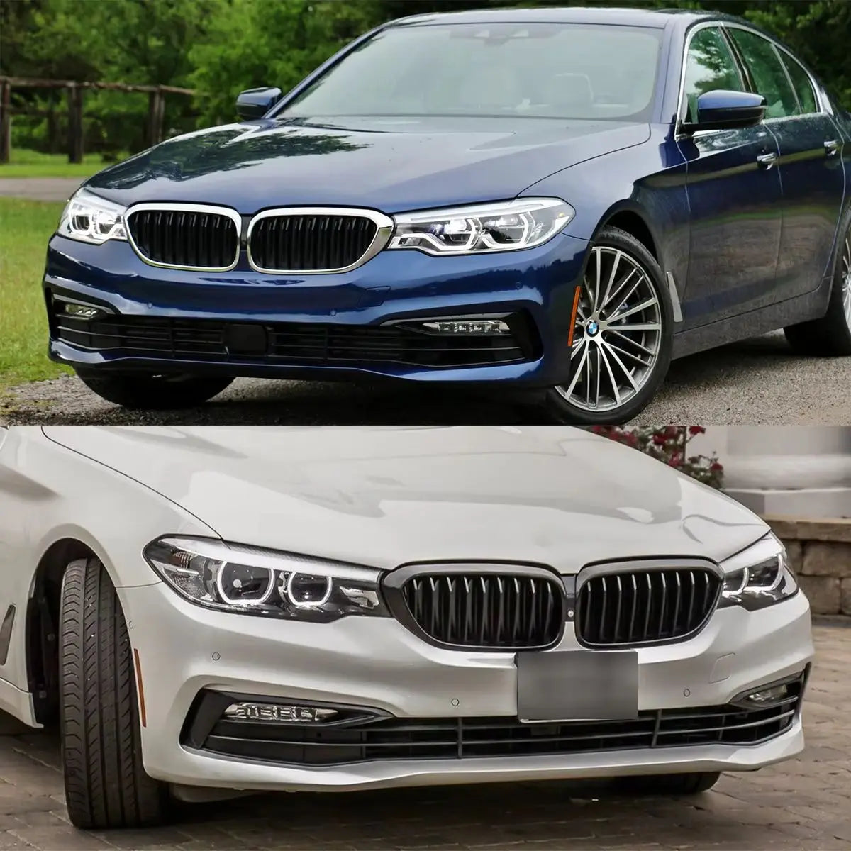 For BMW 5 Series G30 G31 Front Fog Bezel Cover G38 518D 520I