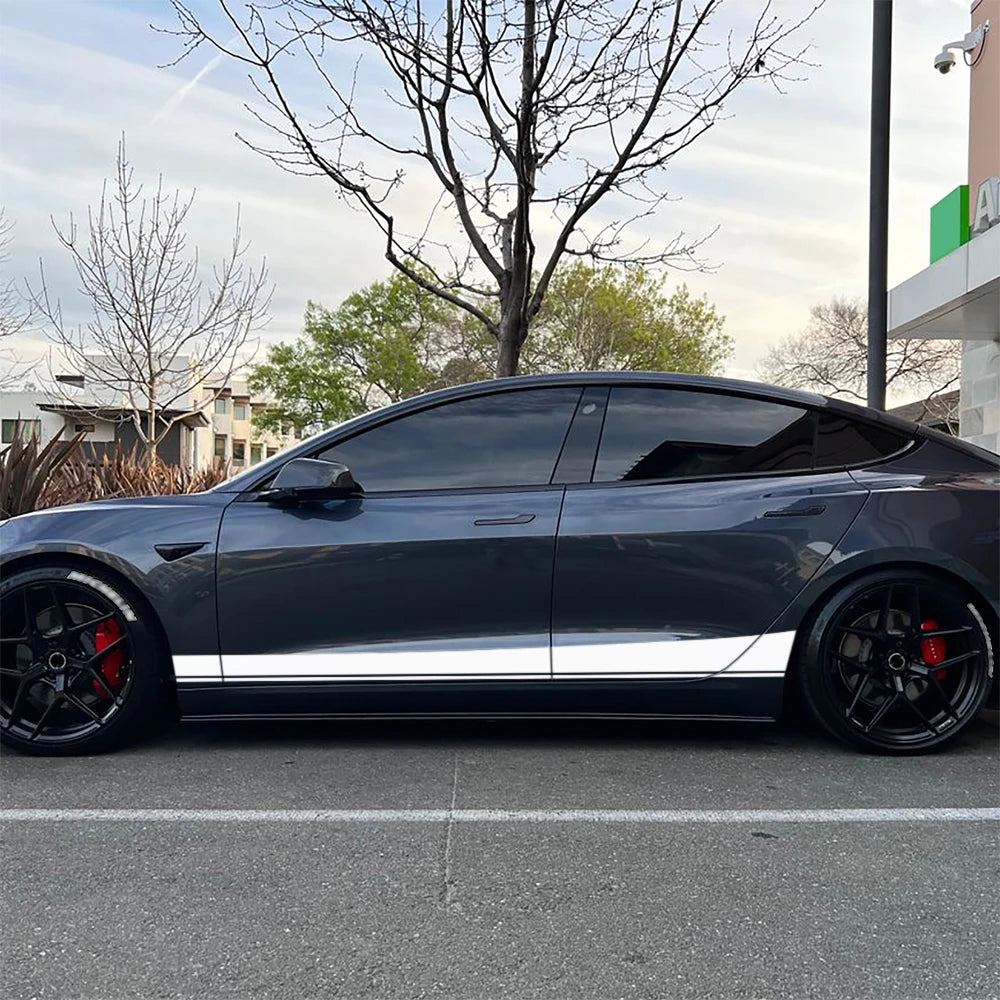 Door Side Sticker Compatible Tesla Model Racing Decor Decals