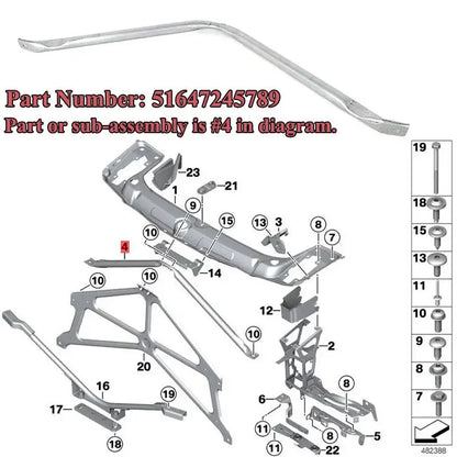 For BMW 1'2'34' Series F21 F30 Magickit Front V Barce Support