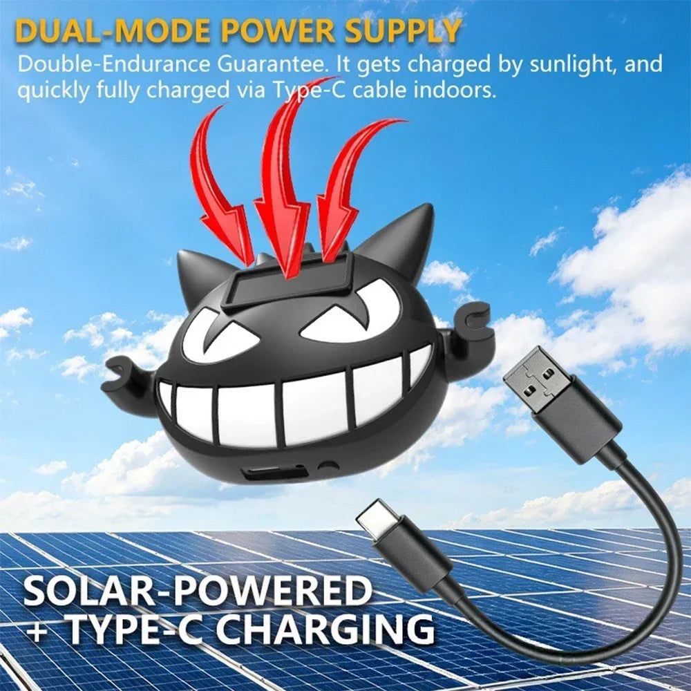 1PCS Solar type-c Dual Charging Demon Eye Window Atmosphere