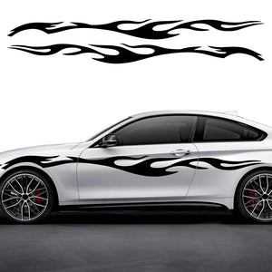 Large Flame Sticker Full Body Side Graphics Vinyl Decal
