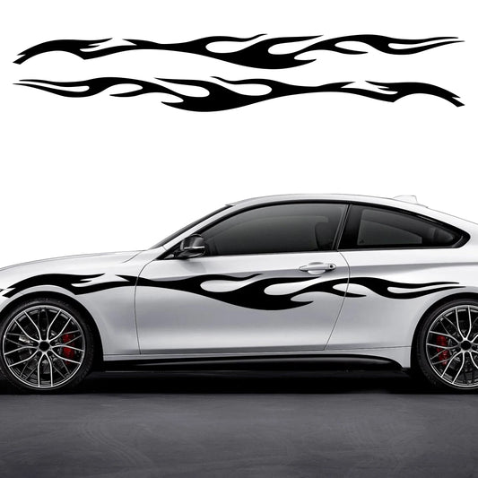 Large Flame Sticker Full Body Side Graphics Vinyl Decal
