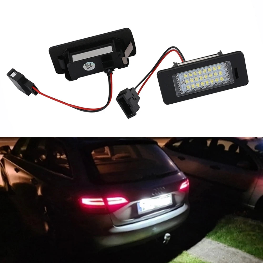 For Audi A4 B8 A5 Q5 License Number Plate 12V Canbus S5 Tt A1 S4