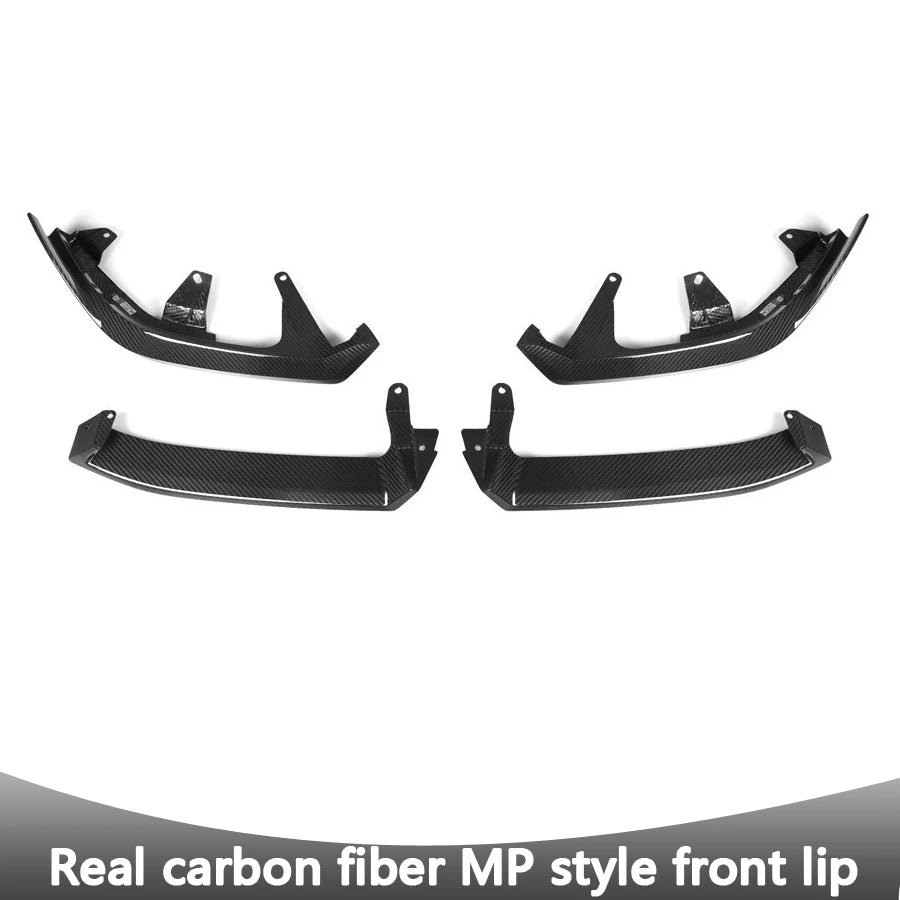 For BMW 5 Series G60 I5 Front Spoiler Dry Carbon Fiber Lip Chin