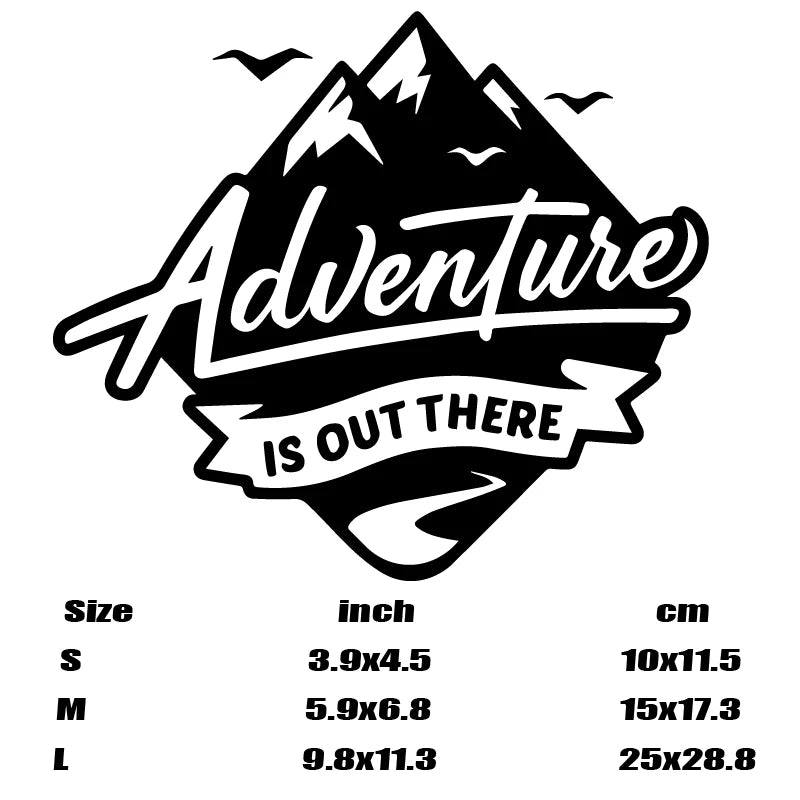Adventure Is Out There Stickers Outdoor Lover Sticker Cars