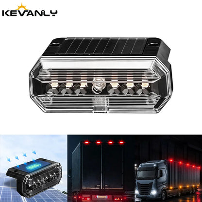 1PCS Solar Powered 6SMD Strobe Warning anti-collision Signal Cars