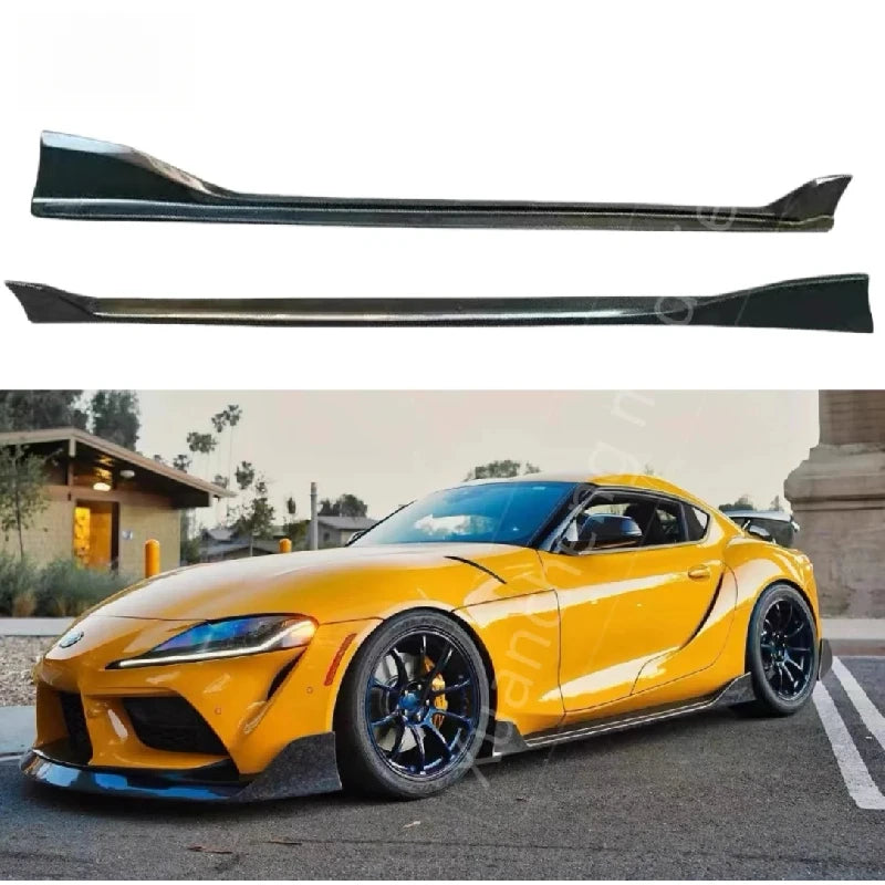 For Sports Coupe 2020 Carbon Fiber Rocker Winglet Side Skirt