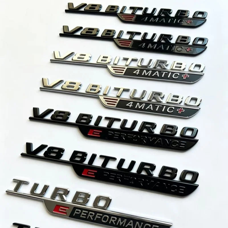 For S63L SL63s GT63s Badge 3D Letters Numbe V8 Biturbo E