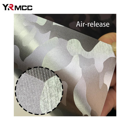 100cmx300cm Sticker Vinyl Carbon Fiber Film Ghost Gray Silver
