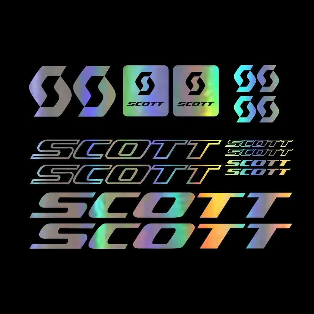 Fashion Piece Scott Decal Sticker Bicycle Vinyl Graphic Set
