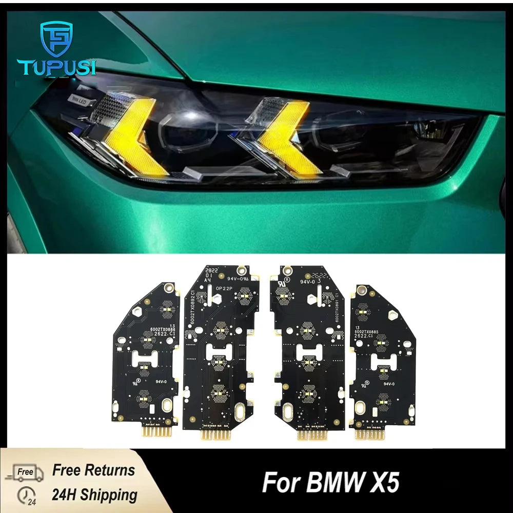 For BMW G05 G06 Lci X5 4PCS Yellow Drl Modules X6 F86 F95 30LIX