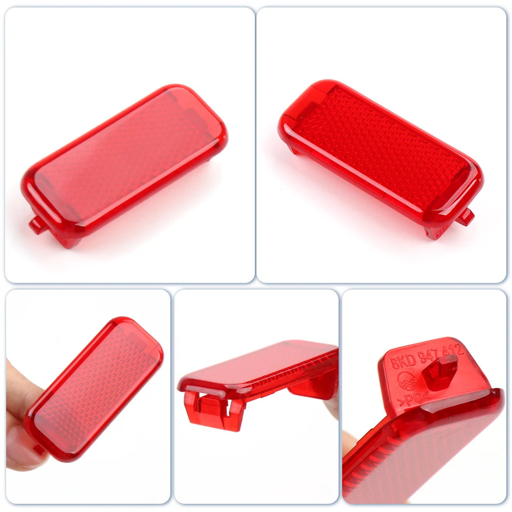 For Audi A3 A4 B8 A5 Pair Door Warning Red 8KD947412 A6 C7 A8 Q3