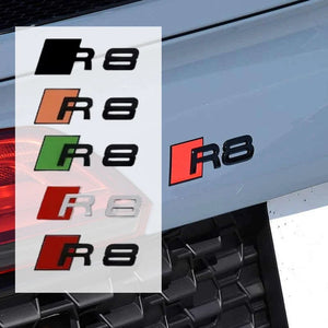 For Audi Sline R8 ABS multi-color Side Body Letter Badge Rear