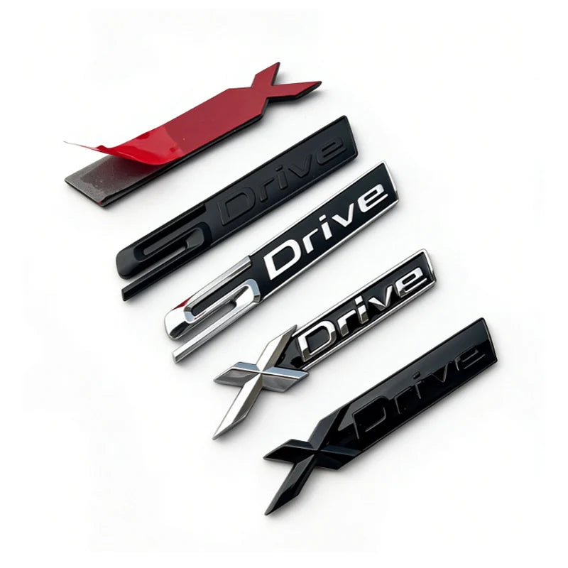For BMW X1 X3 X5 X6 1X ABS Chrome Xdrive Emblem Trim Sticker X