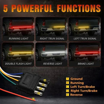 Tailgate Brake Turn Signal Pickup Truck Tail Running Reverse