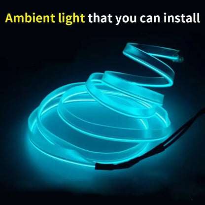 5M Interior Atmosphere Lighting Strip 5V Flexible El Cold
