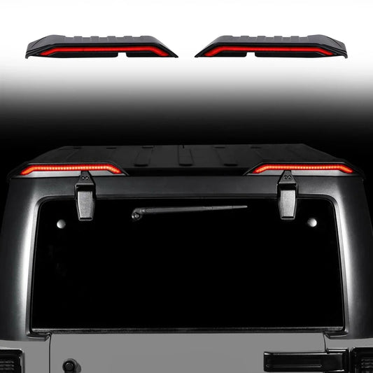 For Jeep Jk Jl Rear Spoiler 9-16v Wing Daytime Running