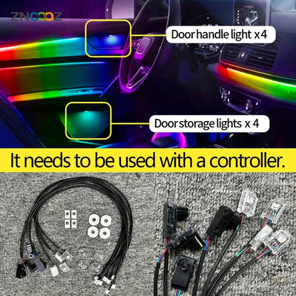 Ambient Door Foot Sole Speaker Main Auxiliary Control Box