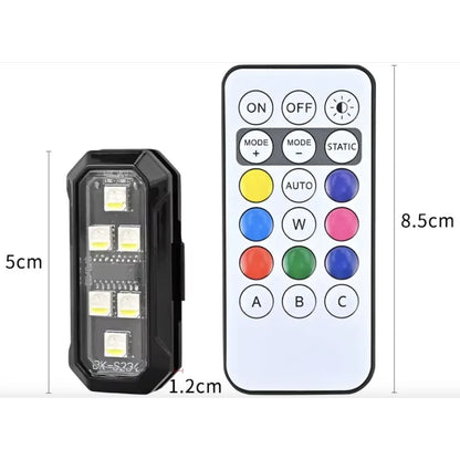For Motorcycles RGB Color Truck Warning Night Pilot Searchlights