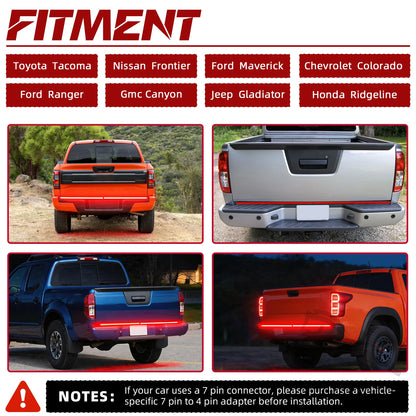 2PCS In Tailgate Bar Inch Aluminum 756leds Truck Strip