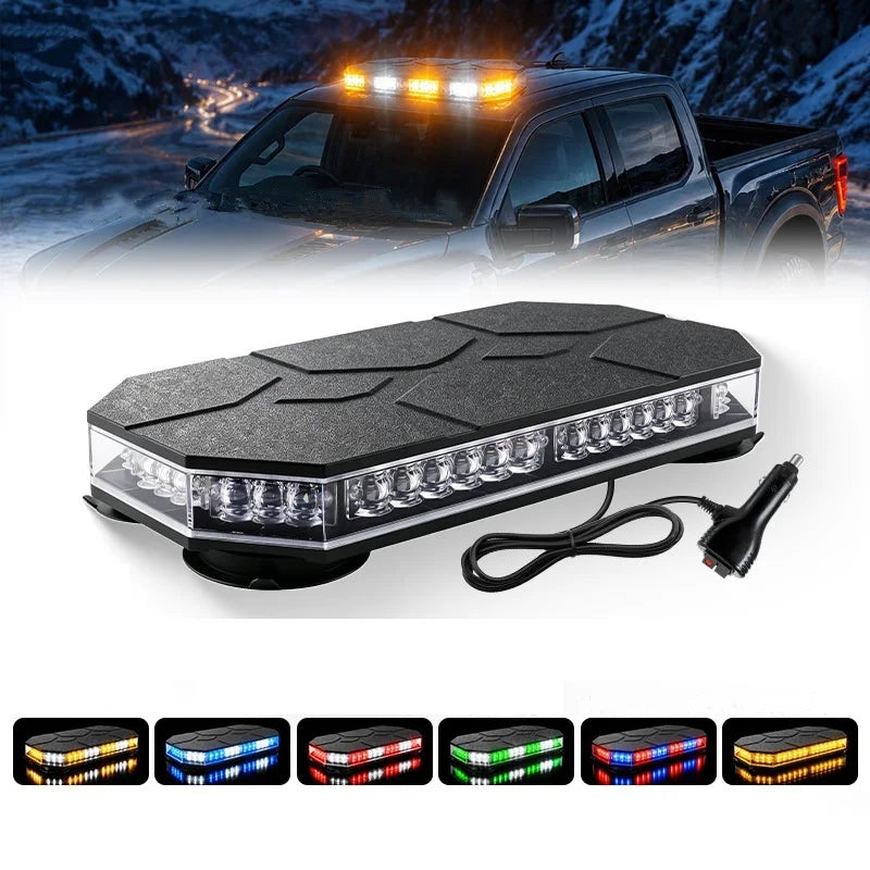 Magnetic Mount Warning 12V 24V Roof Strobe Cigarette Lighter