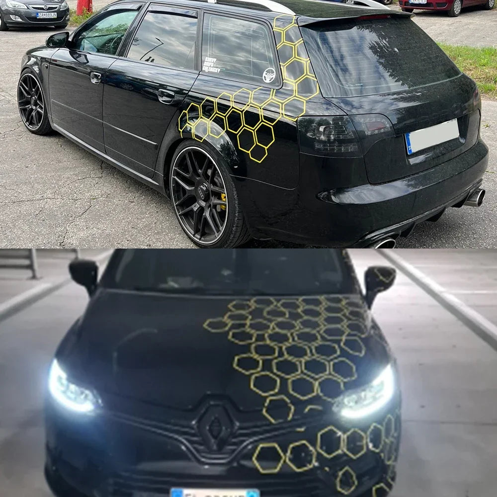 For Side Body Large Size Honeycomb Open Stickers Vinyl Tape