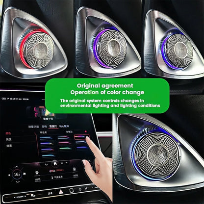 For Benz S-Class W222 2014-2020 4D Colors 4D Speaker Rotating