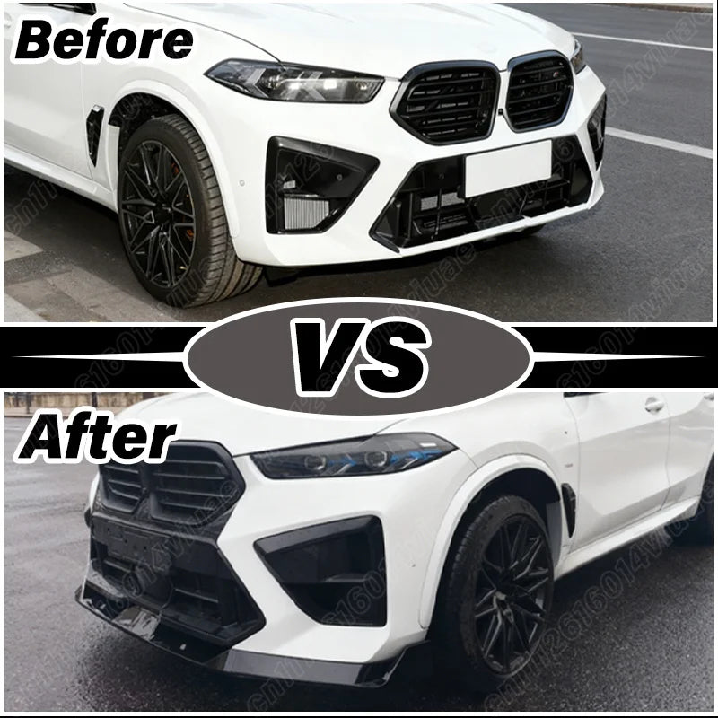 For BMW X5M F95 X6M F96 Lci Facelift Front Bumper Lower Splitter