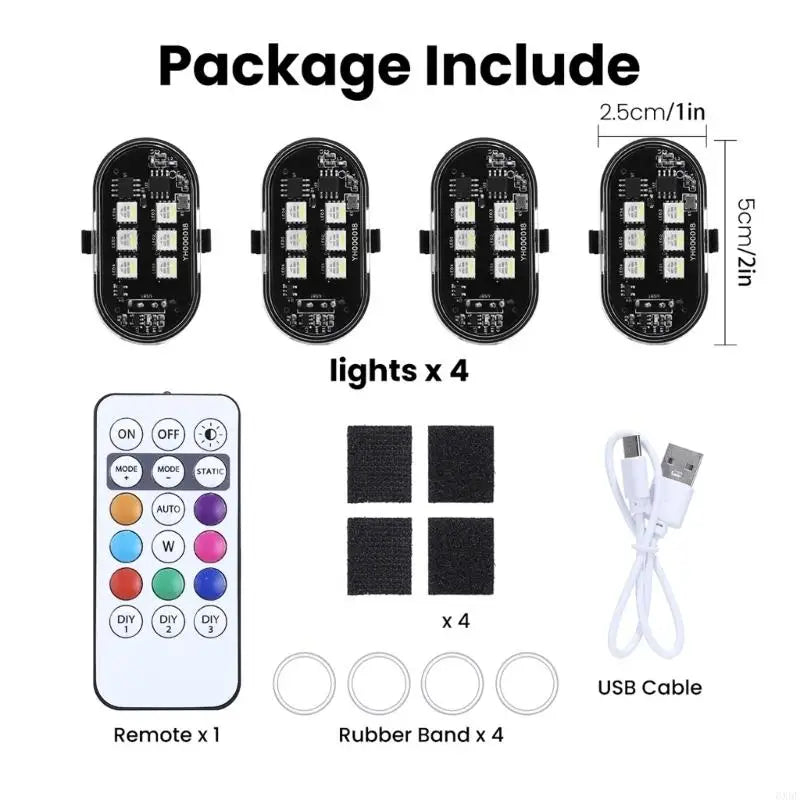 For Motorcycles Warning Remote Control Waterproof