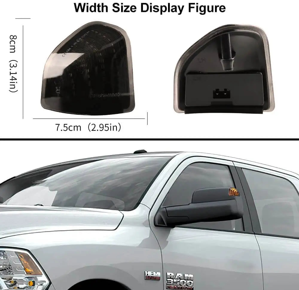 For 2009-2018 Dodge Ram 1500 2500 Rearview Mirror Turn Signal