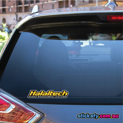1PC Halaltech Funny Parody Waterproof Vinyl Sticker Bumper Window