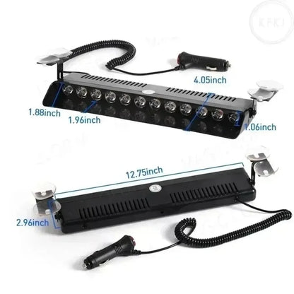 For Waterproof Emergency Strobe Windshield Trailer 1PC 12 Strobe